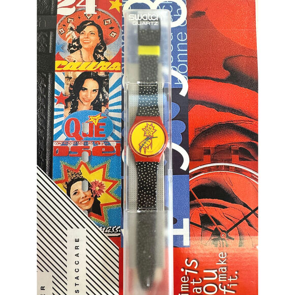 Swatch watch DOTCHAIR GR115 1993 Standard Gents New Old stock - Picture 2 of 4